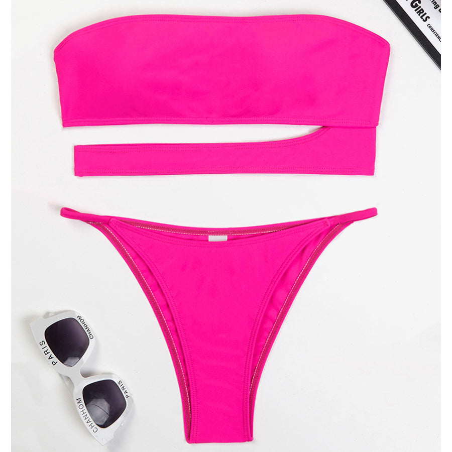 Strój kąpielowy bikini bandeau na plażę Nevia