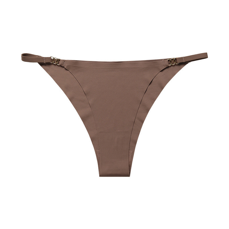 Tangi bezszwowe z ozdobną klamrą na co dzień i okazje Vicki