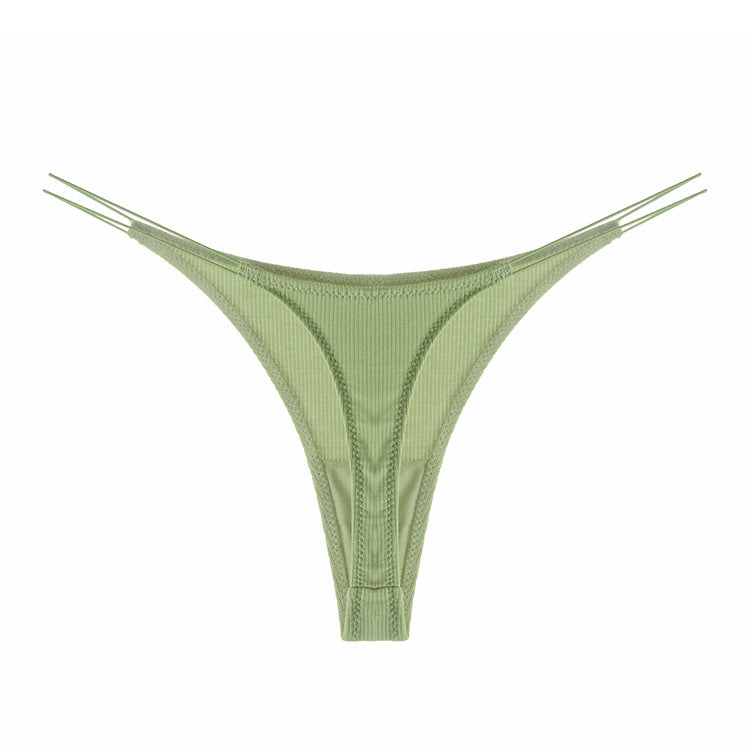 Stringi z cienkimi paseczkami z wysokiej jakości materiału Pauline