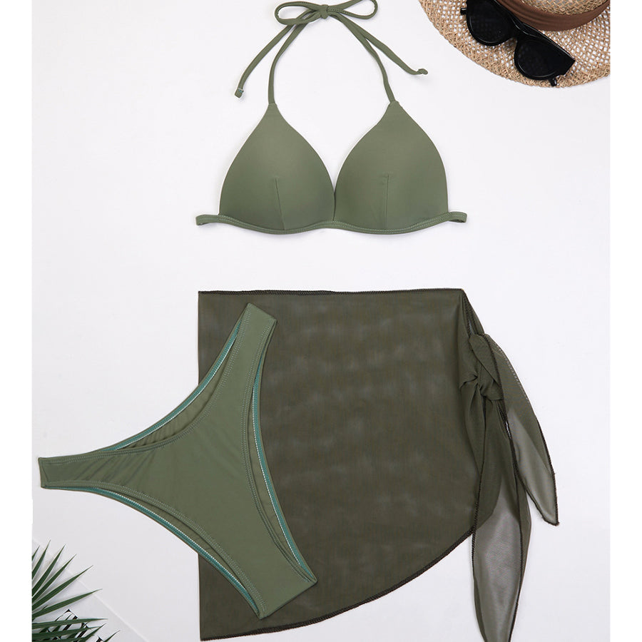 Bikini z pareo na plażę i basen Gretta