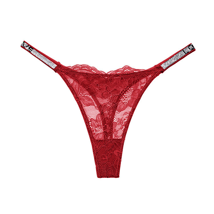 Stringi koronkowe z cyrkoniami na specjalne okazje Lovisa