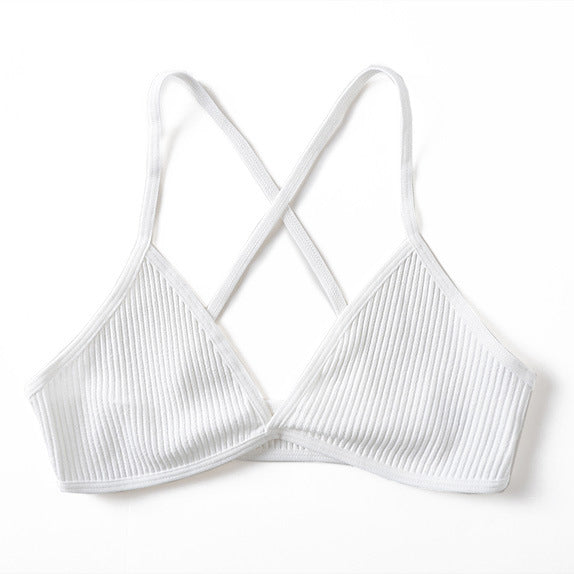 Prążkowany biustonosz bezszwowy na co dzień Jonelle