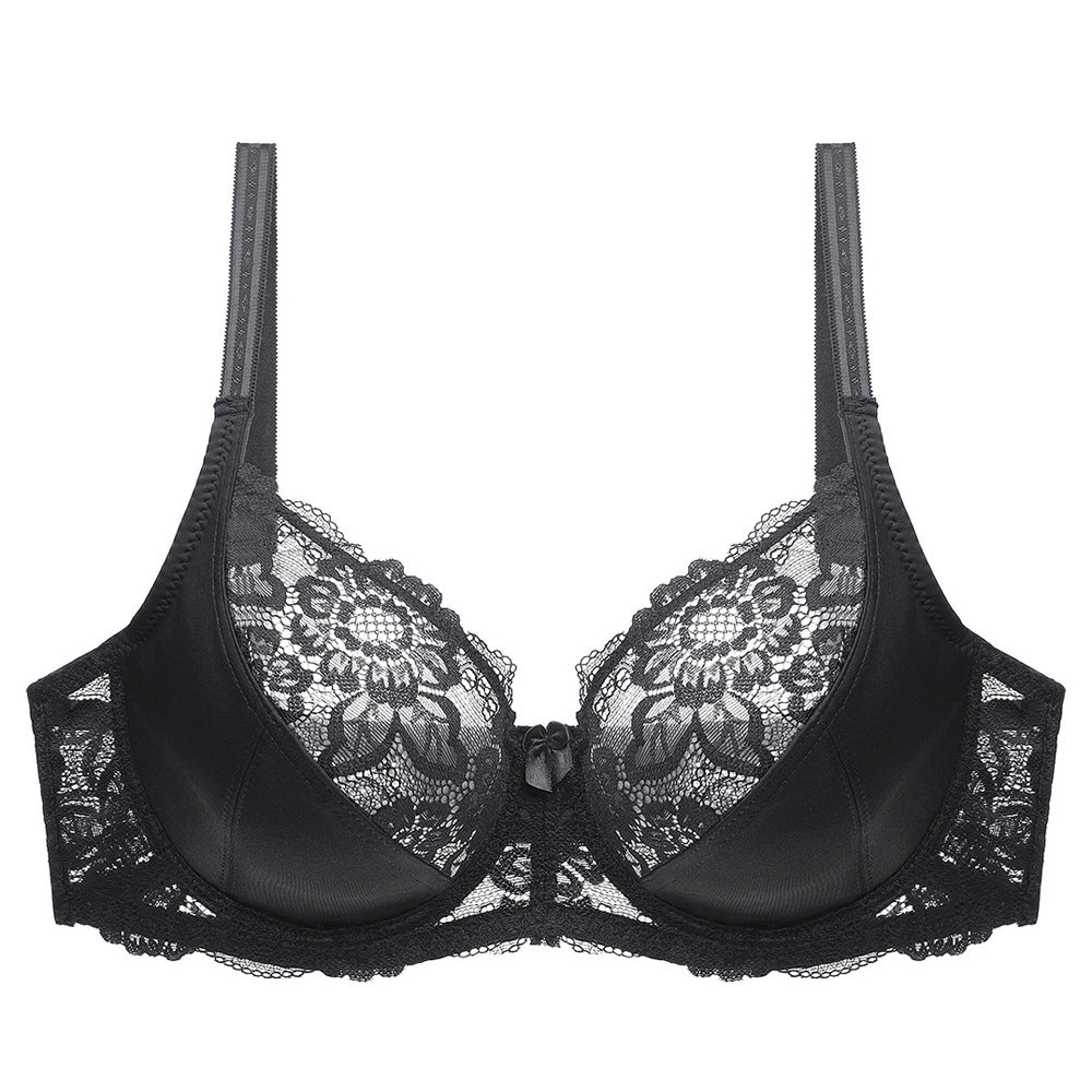 Biustonosz koronkowy push-up z efektem dekoltu Edda