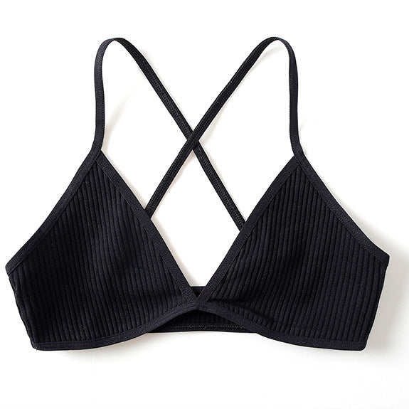 Prążkowany biustonosz bezszwowy na co dzień Jonelle