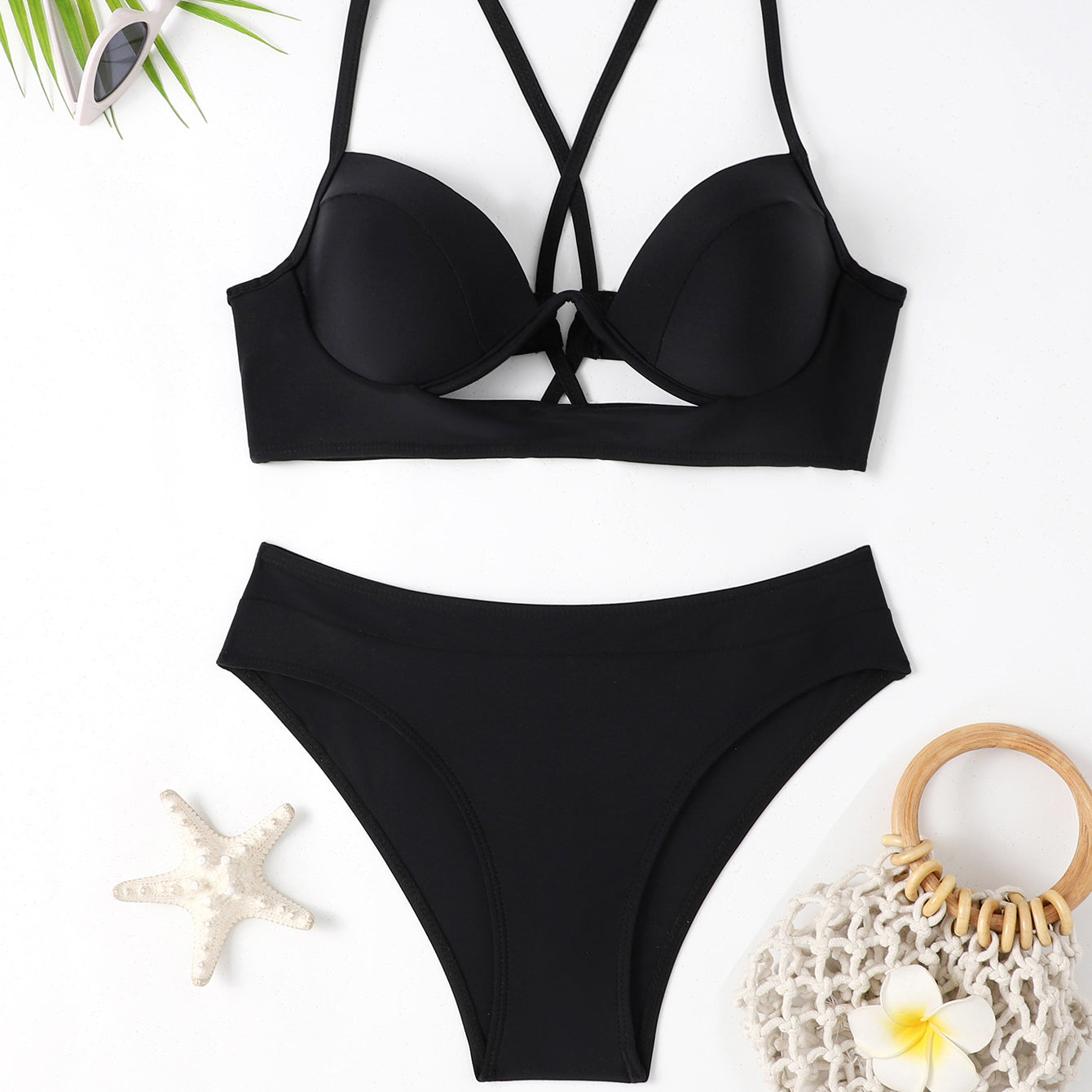 Strój kąpielowy z usztywnianą górą i regulowanymi ramiączkami Siemie