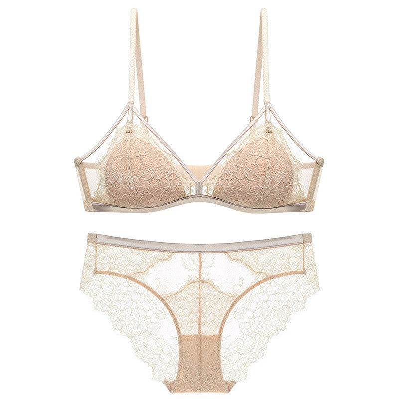 Komplet bielizny z koronką i figami regulowane ramiączka Agripina