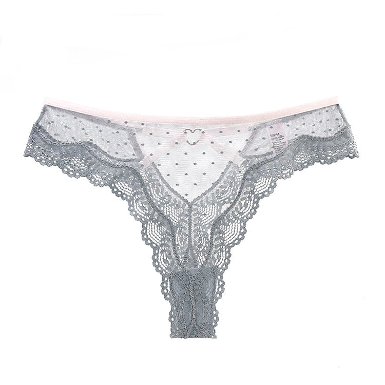 Majtki koronkowe damskie z ażurowym wzorem Corin