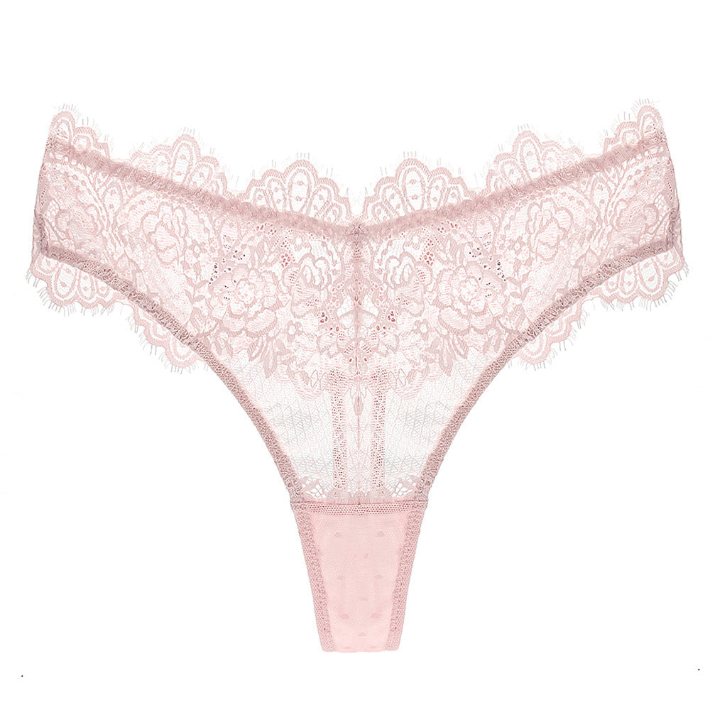 Stringi koronkowe z ozdobną gumką Lebbie