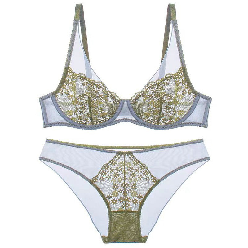 Komplet bielizny z koronkowymi detalami biała Sabaheta