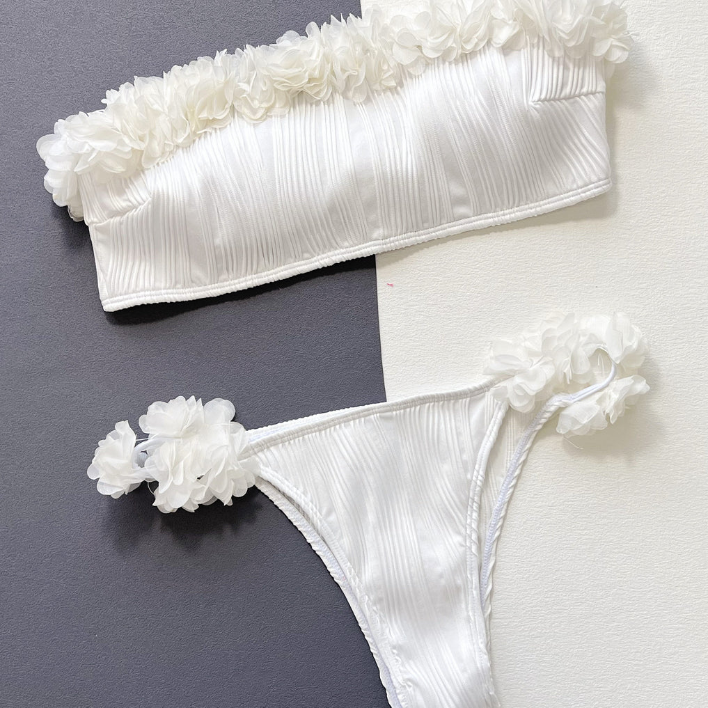 Strój kąpielowy z motywem róż plażowy elegancja Sija