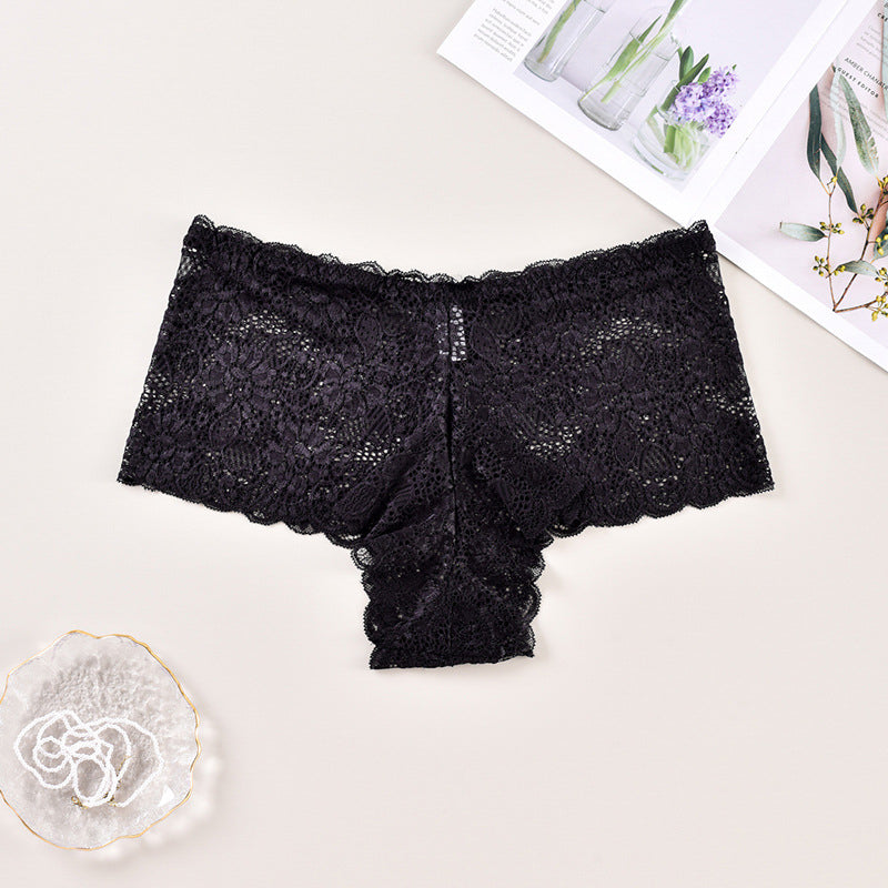 Koronkowe brazyliany z szerokim pasem na co dzień So