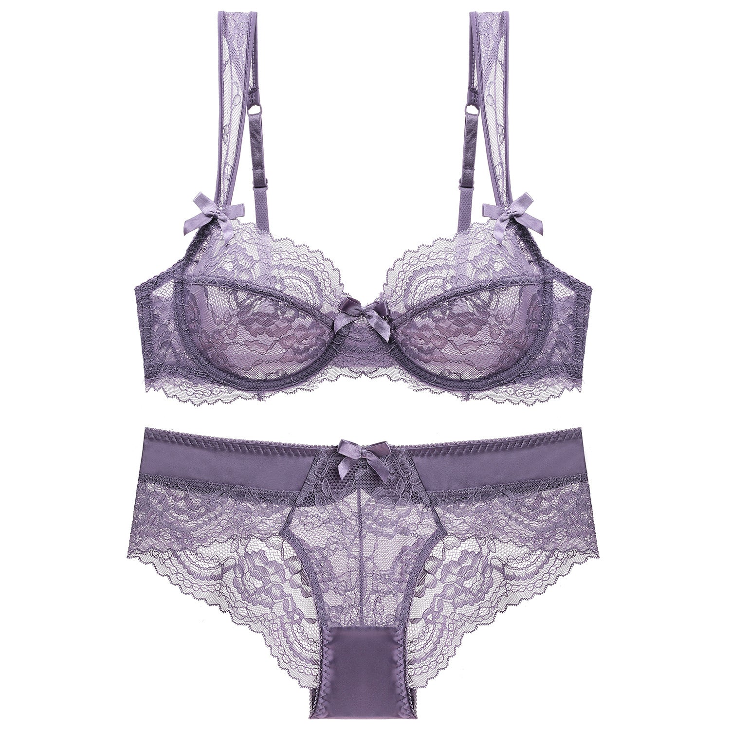 Komplet bielizny z koronki na romantyczne wieczory Eirini