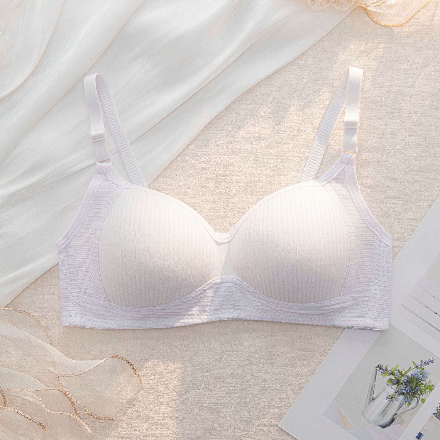 Biustonosz bezszwowy bez fiszbin codzienny elegancki Sibylle