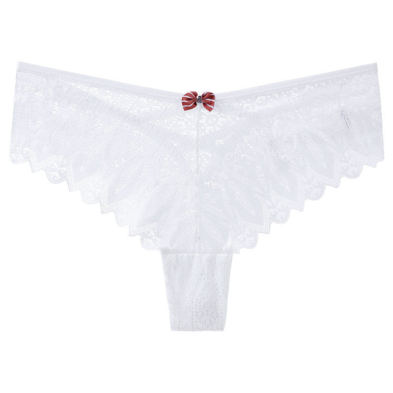 Figi koronkowe z kokardką na specjalne okazje Wita