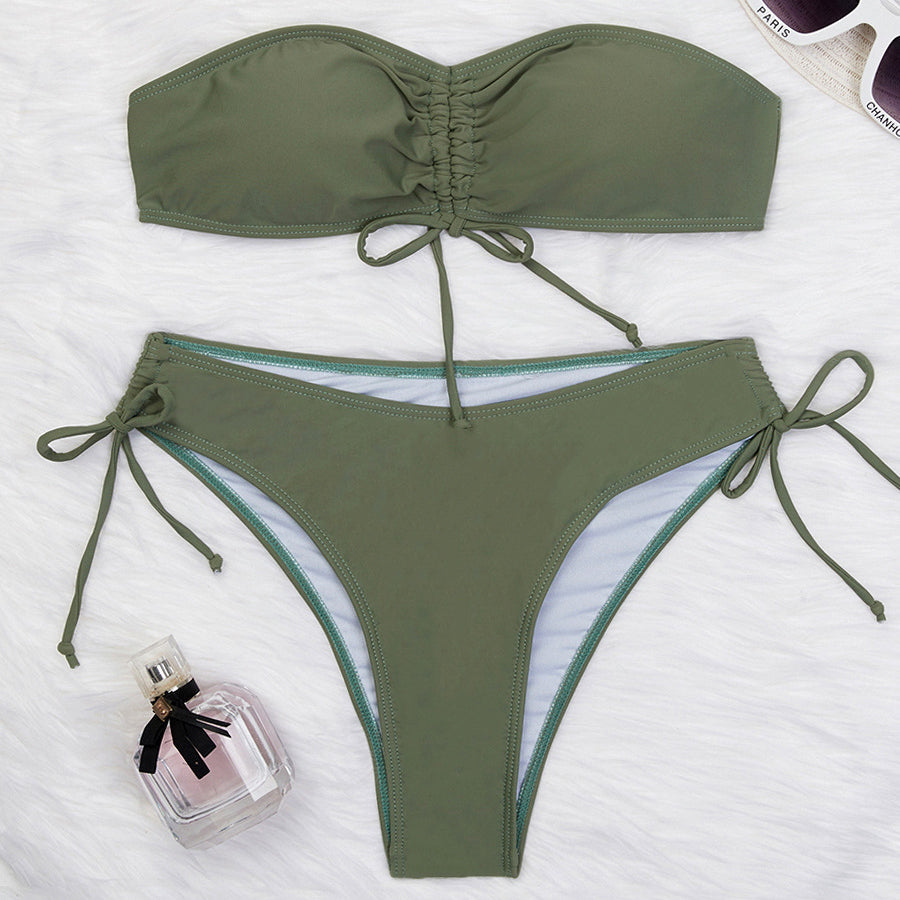 Strój kąpielowy bez ramiączek plażowy fason Macie