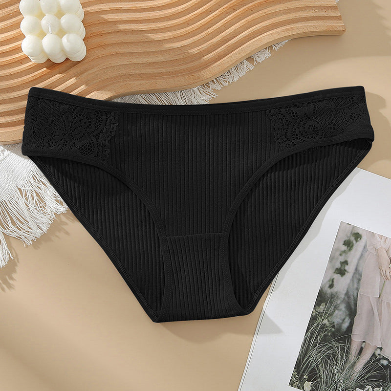 Figi koronkowe z elastycznego materiału na co dzień i okazje Dafni