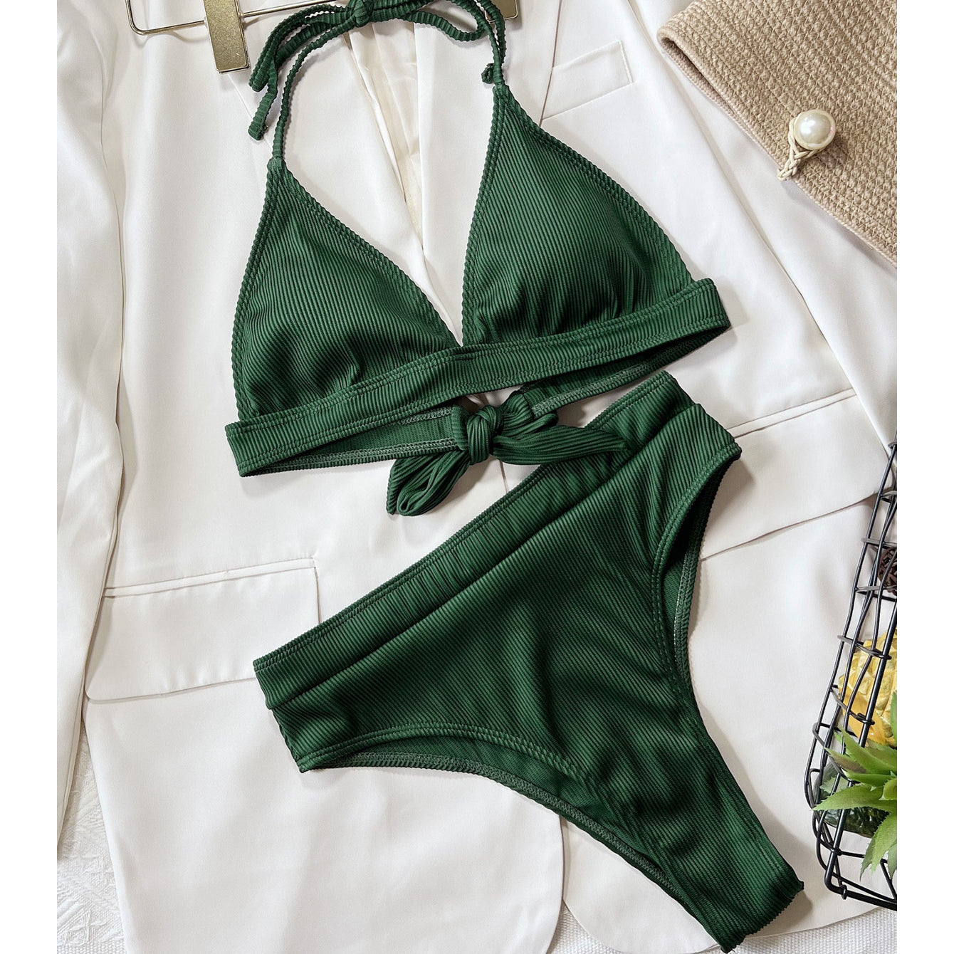 Dwuczęściowy strój kąpielowy z regulowanymi ramiączkami Natalia