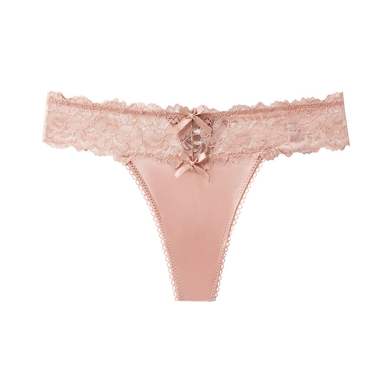 Majtki z koronkowym pasem miękkie i dopasowane Prisca