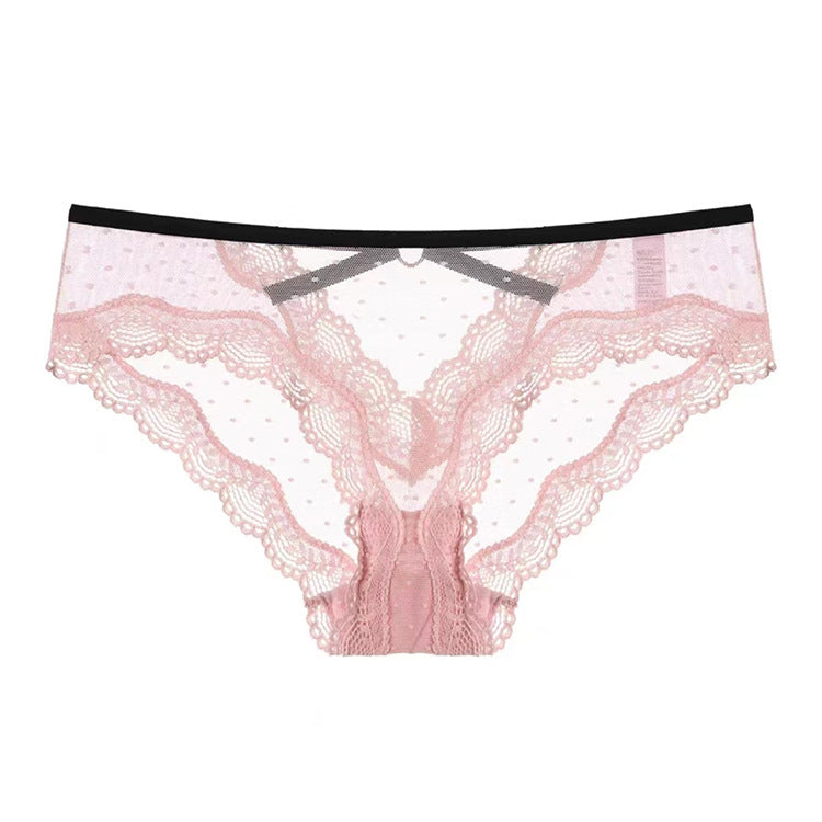 Majtki ażurowe z wycięciem na romantyczny wieczór Nailya