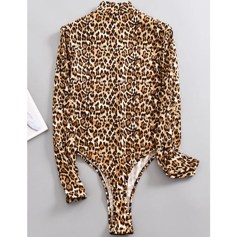 Body z długim rękawem w zwierzęcy wzór Innocenzia