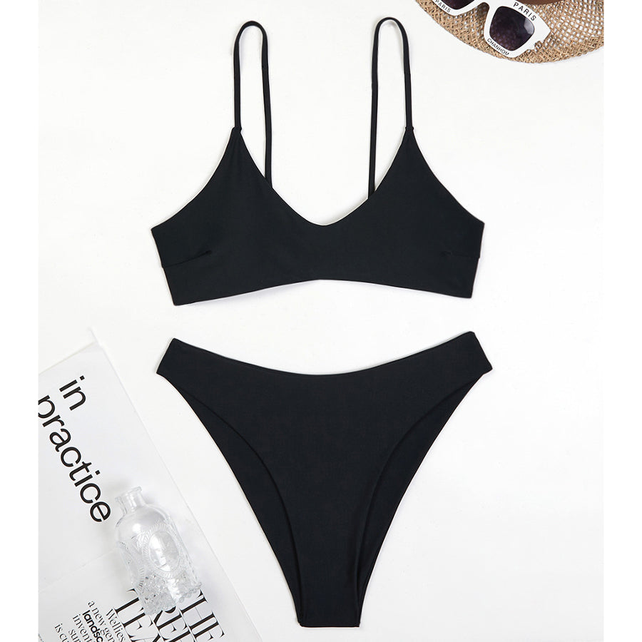 Bikini dwuczęściowe plażowe z wygodnym dopasowaniem Deni