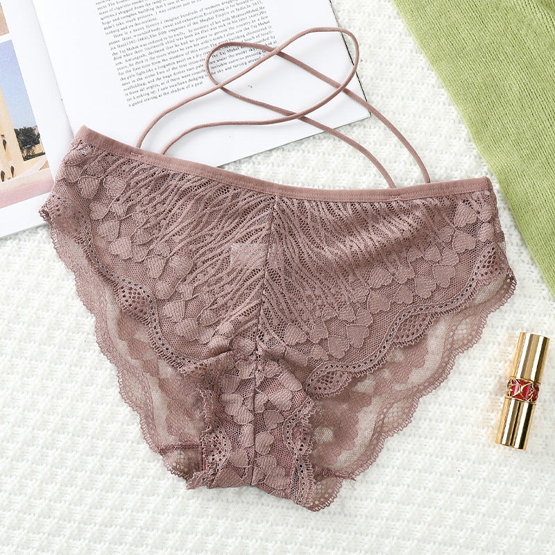 Figi koronkowe z paskami na co dzień i na specjalne okazje Milou