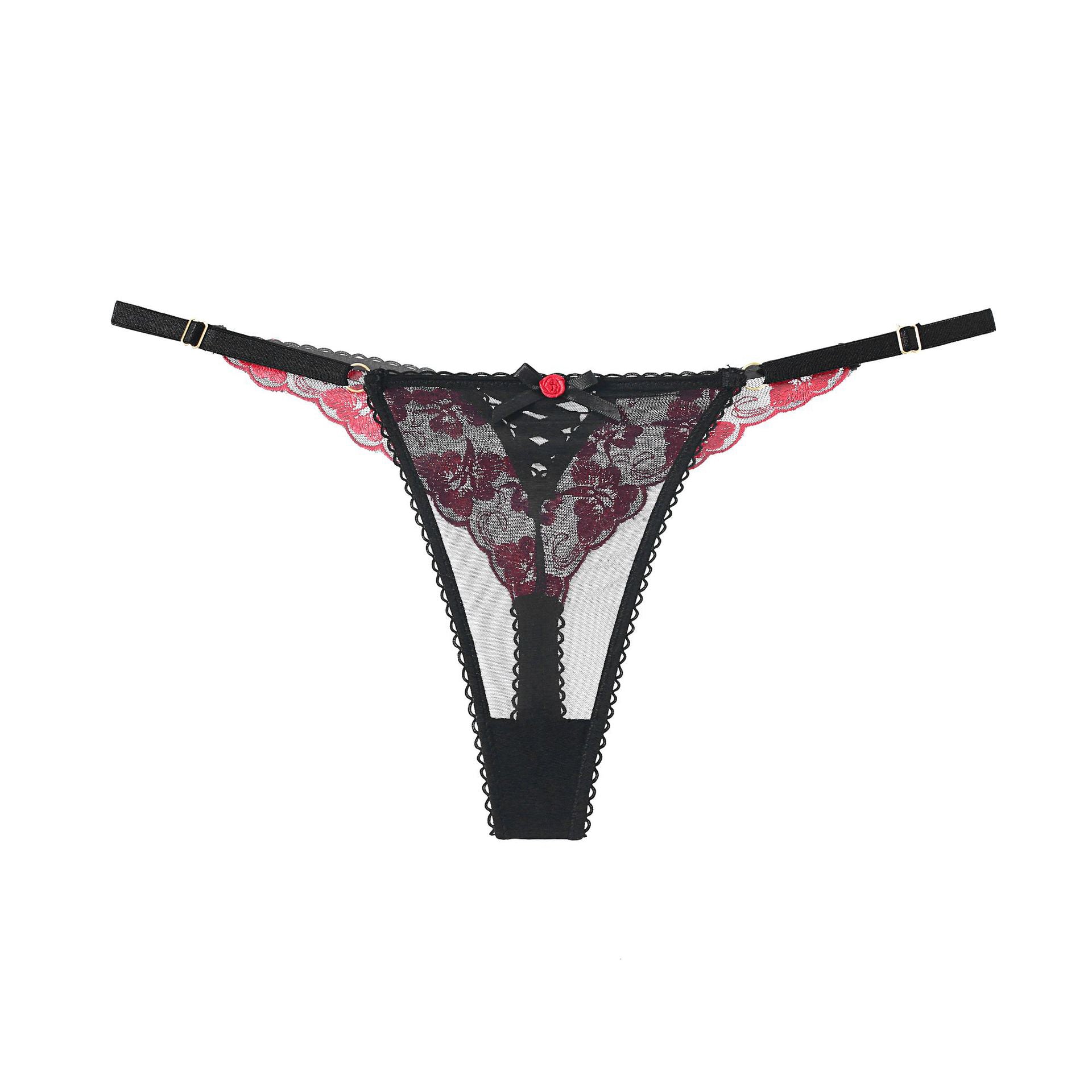 Stringi koronkowe biodrówki elegancka bielizna z delikatną koronką Paolina