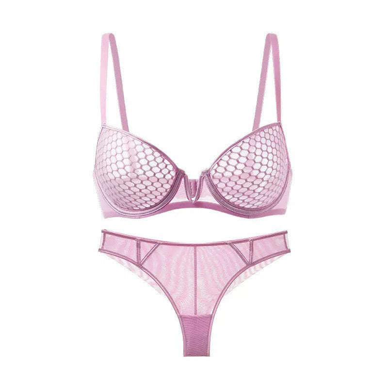 Komplet bielizny z motywem plastra miodu Cacilie