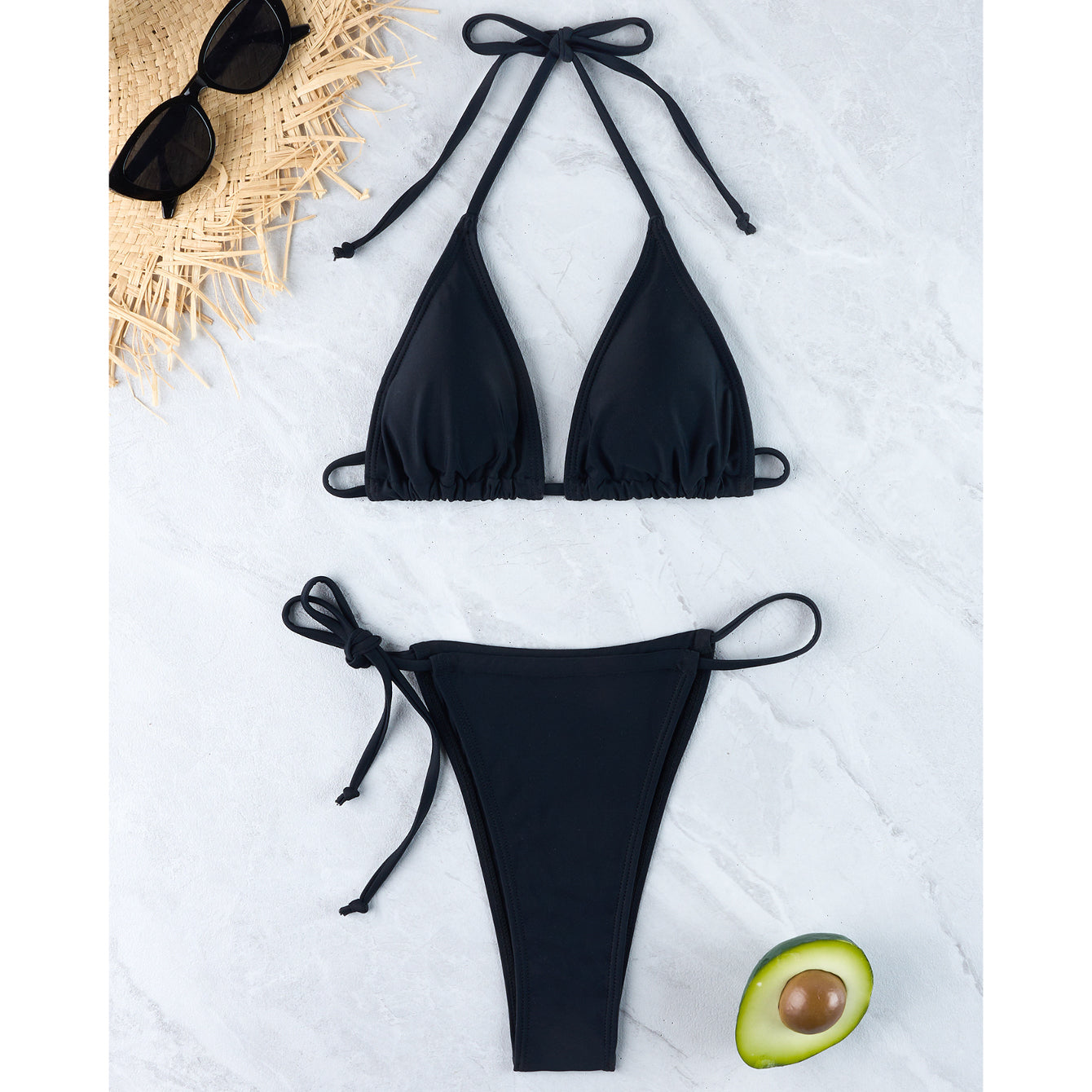 Bikini wiązane szybkoschnące na plażę Marged