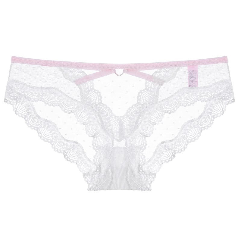 Figi koronkowe z wycięciem eleganckie i przewiewne Lubnah