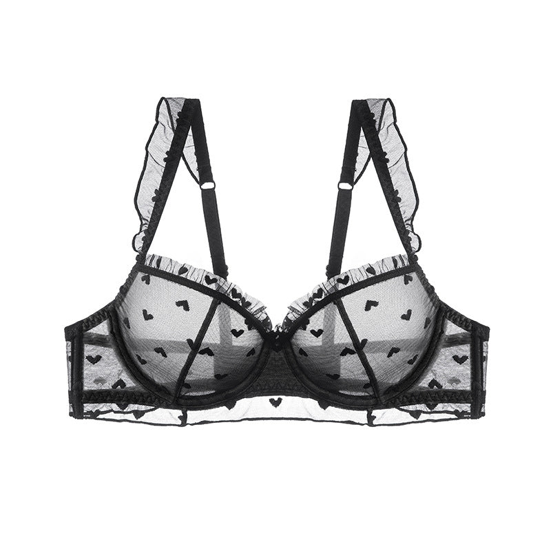 Biustonosz z fiszbinami z delikatnej siateczki Roshni