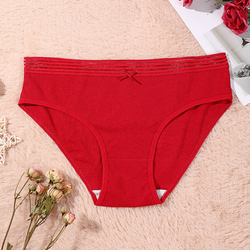 Figi damskie z elastycznym pasem na co dzień Esma