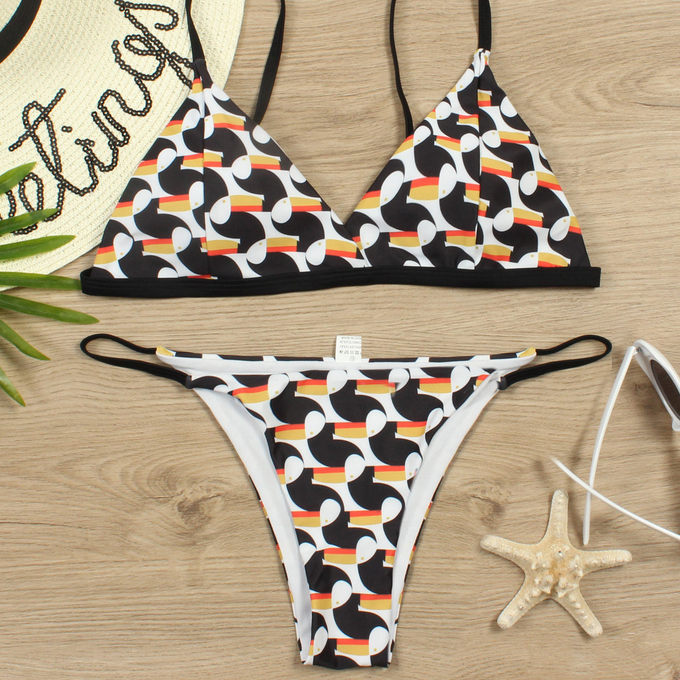 Dwuczęściowe bikini usztywniane na plażę i basen Jamee