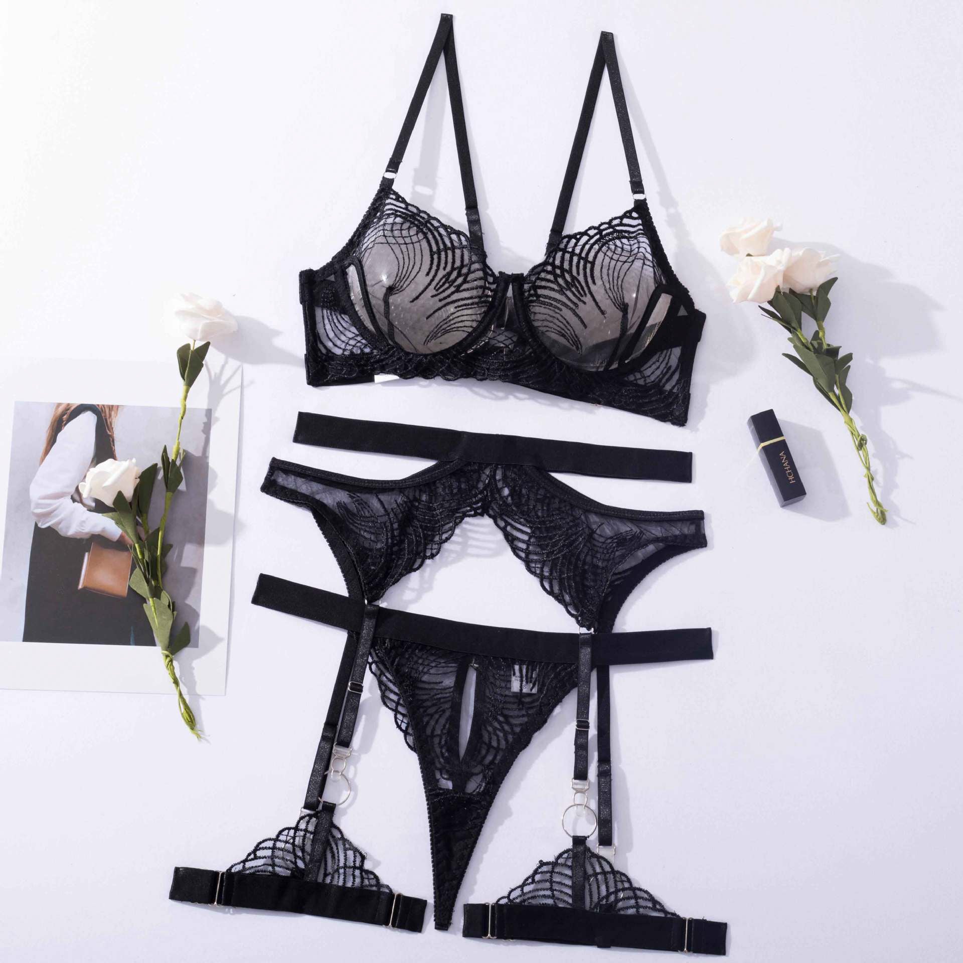 Komplet bielizny z koronki na wyjątkowe okazje Amalita