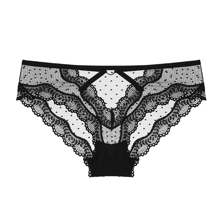 Majtki ażurowe z wycięciem na romantyczny wieczór Nailya