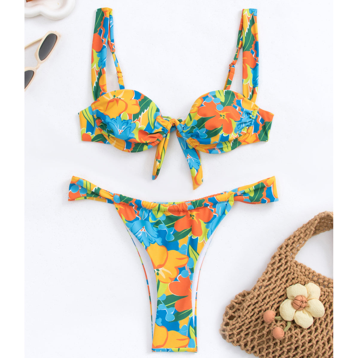 Strój kąpielowy dwuczęściowy z usztywnieniem plażowy Myrtille