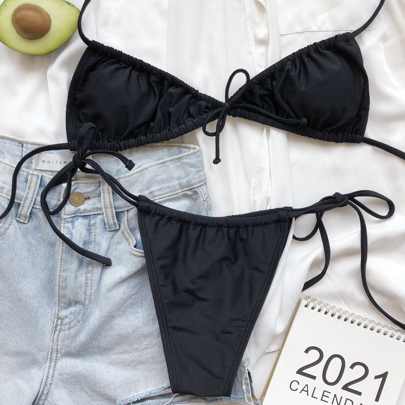 Bikini wiązane na plażę i do pływania Kamillah