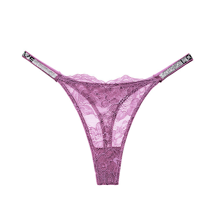 Stringi koronkowe z cyrkoniami na specjalne okazje Lovisa