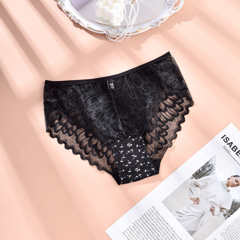 Figi z koronką klasyczny krój dla codziennej elegancji Erike