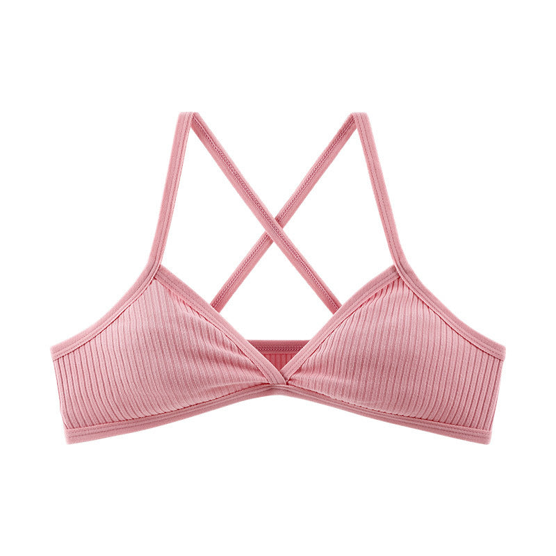 Braletka miękka z delikatnymi przeszyciami na co dzień i specjalne okazje Cleva