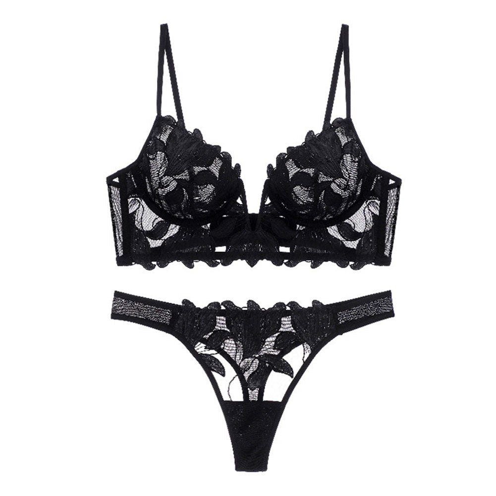 Komplet bielizny z haftem i koronką na specjalne okazje Francesca