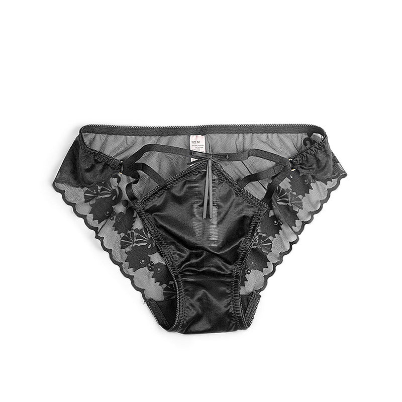 Figi z paseczkami z gładkiej tkaniny na co dzień Manlia