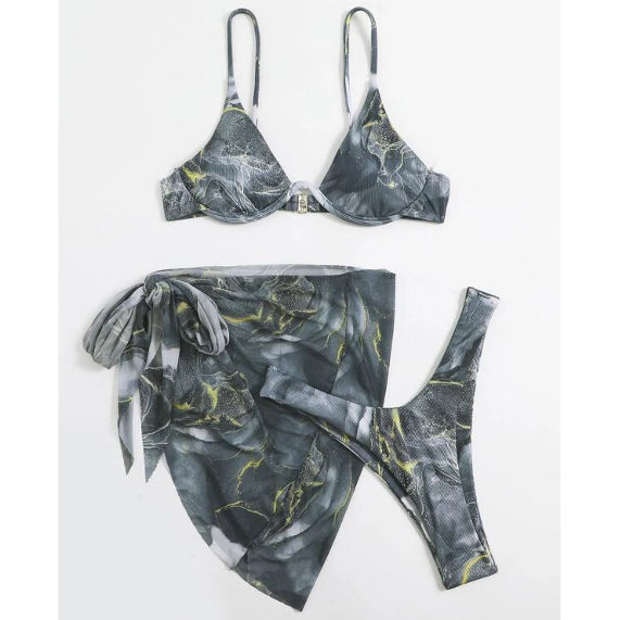 Bikini z usztywnianym biustonoszem na plażę i basen Onesia