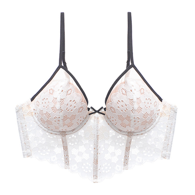 Braletka push-up z koronki elegancka biustonosz na co dzień Eliza