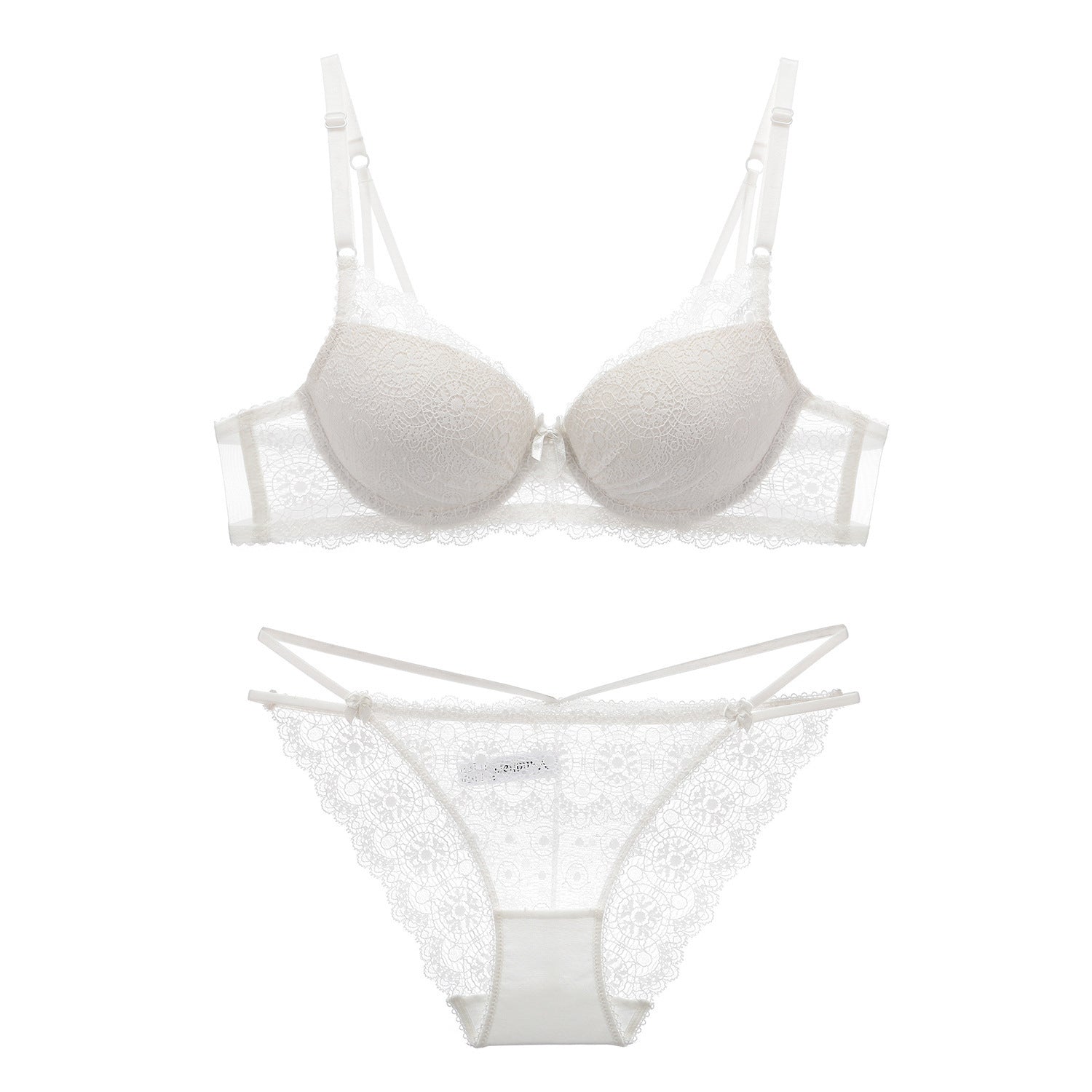 Koronkowy komplet bielizny z figami Pratibha