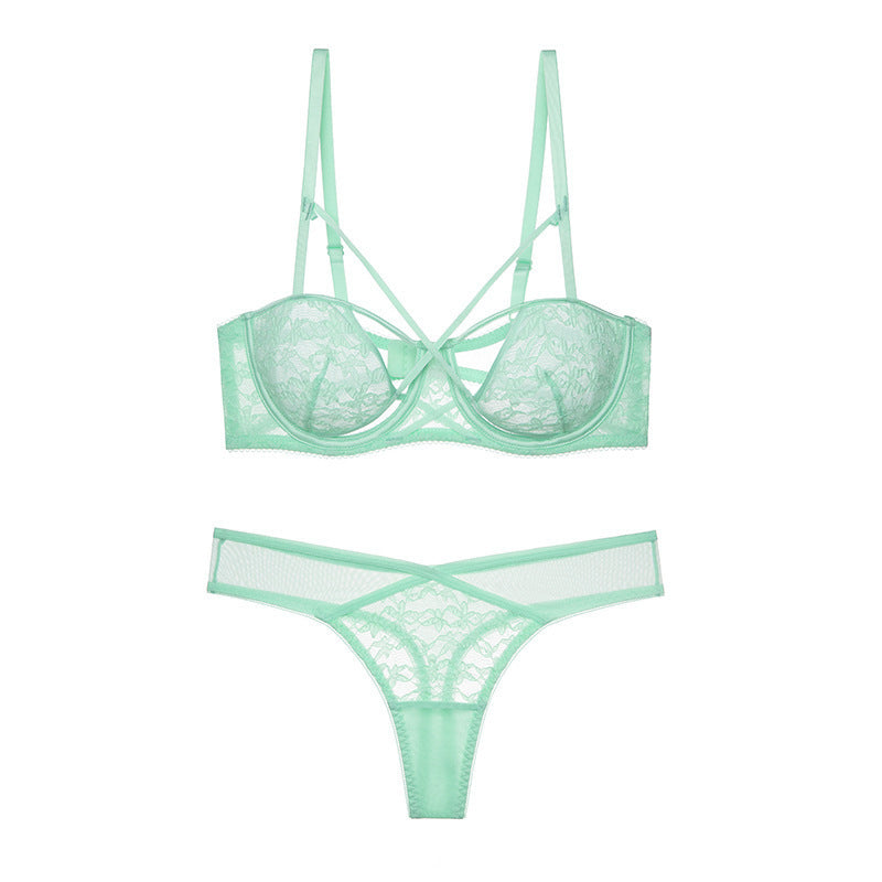 Komplet bielizny koronkowej ze strapsami regulowanymi Behjat
