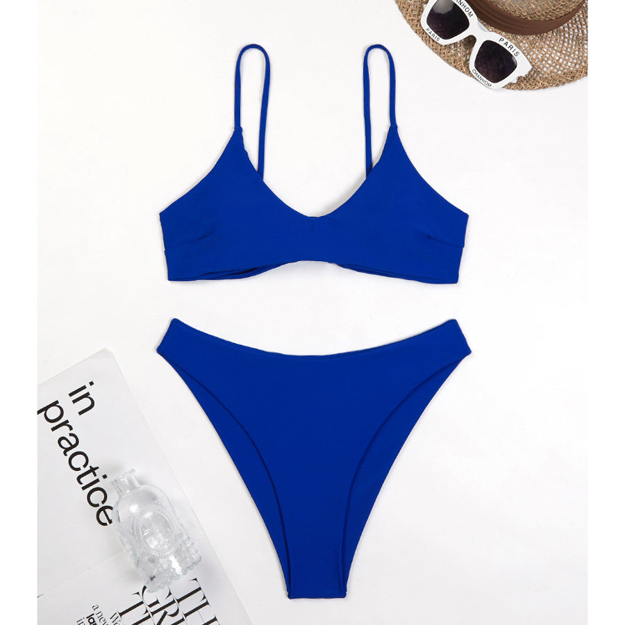 Bikini dwuczęściowe plażowe z wygodnym dopasowaniem Deni