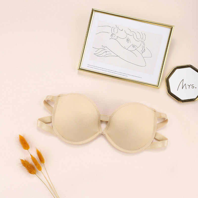 Biustonosz bez ramiączek z delikatnego materiału Indrischka