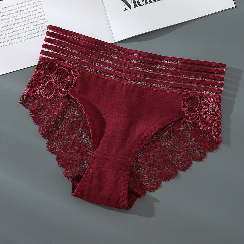 Majtki bezszwowe z szerokim pasem i koronką Dobrita