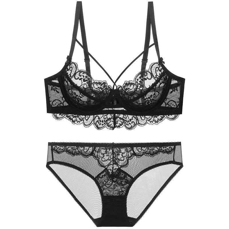 Koronkowy komplet bielizny ze strapsami na specjalne okazje Ralica